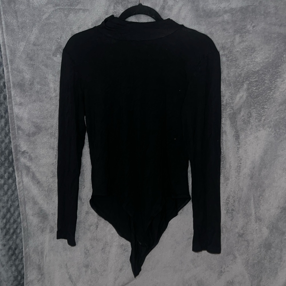 Women’s black Long sleeve turtleneck bodysuit